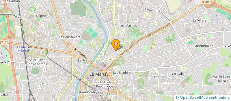 localisation de l'entreprise MADAME MARIE-BRIGITTE GAYET  LE MANS