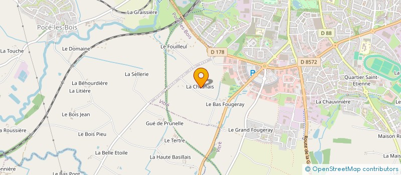 localisation de l'entreprise MADAME MARIE BRISSIER  LA CHAPELLE-ERBREE