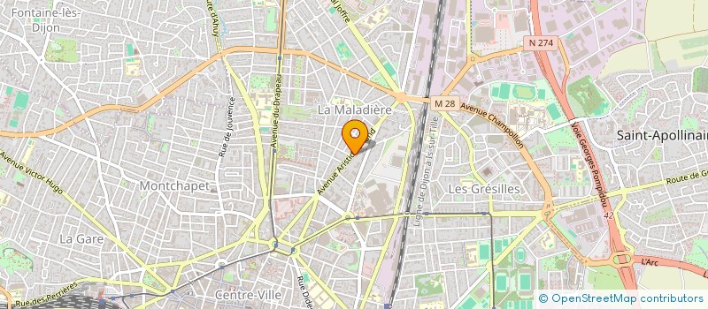 localisation de l'entreprise MADAME MARIE BROGLIA à DIJON