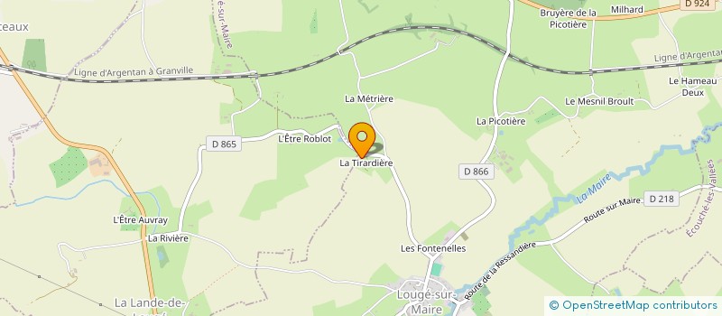 localisation de l'entreprise MADAME MARIE BROQUET à LOUGE SUR MAIRE