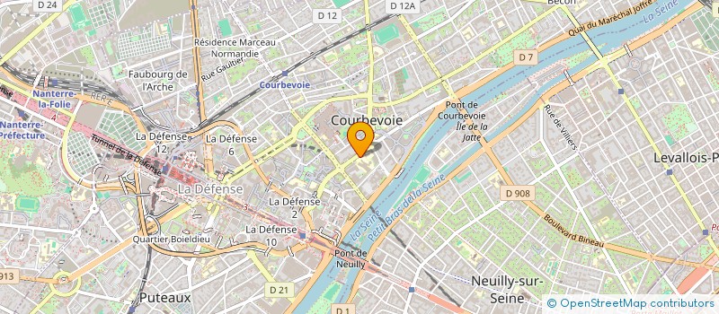 localisation de l'entreprise MADAME MARIE BROSSARD à COURBEVOIE