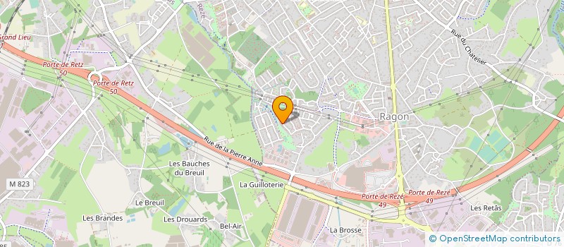 localisation de l'entreprise MADAME MARIE BROSSAUD à REZE