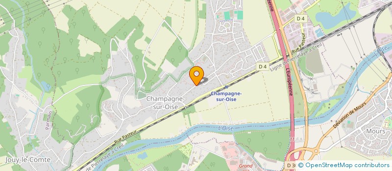 localisation de l'entreprise MADAME MARIE BROSSAUD  CHAMPAGNE-SUR-OISE