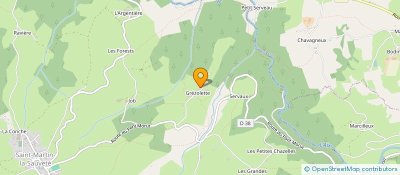 localisation de l'entreprise MADAME MARIE BROSSE à SAINT-MARTIN-LA-SAUVETE