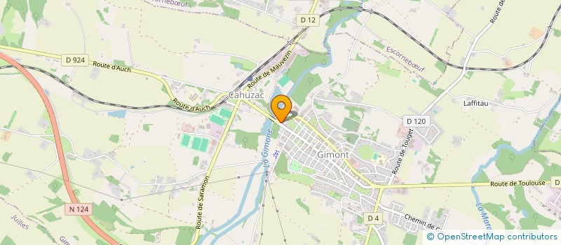 localisation de l'entreprise MADAME MARIE BRU  GIMONT