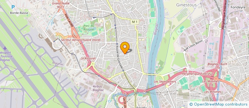 localisation de l'entreprise MADAME MARIE BRUEL  BLAGNAC