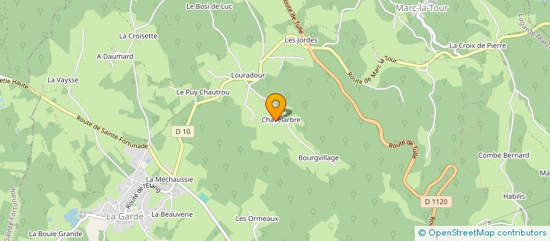 localisation de l'entreprise MADAME MARIE BRUGEAU  LAGARDE-MARC-LA-TOUR