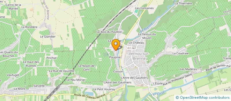 localisation de l'entreprise MADAME MARIE BRUGIER  VERNOU-SUR-BRENNE