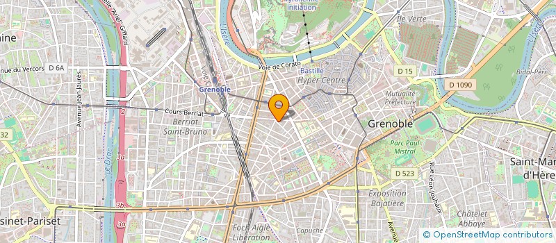 localisation de l'entreprise MADAME MARIE BRUHIERE à GRENOBLE