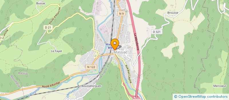 localisation de l'entreprise MADAME MARIE BRUN à MASSIAC