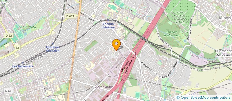 localisation de l'entreprise MADAME MARIE-BRUNE DE ROUX à ANTONY