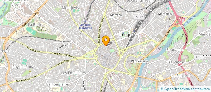 localisation de l'entreprise MADAME MARIE BRUNEAU à LIMOGES