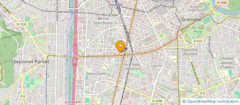 localisation de l'entreprise MADAME MARIE BRUNET à GRENOBLE