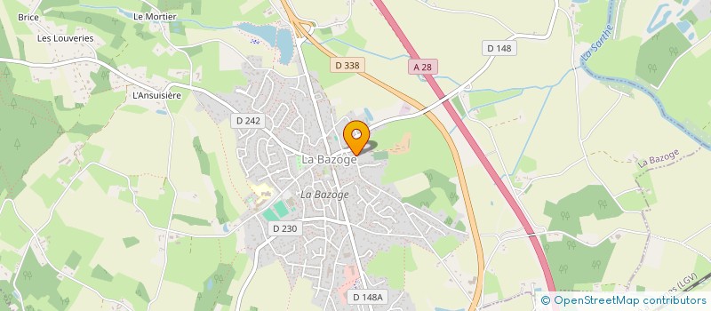 localisation de l'entreprise MADAME MARIE BRUNET  LA BAZOGE