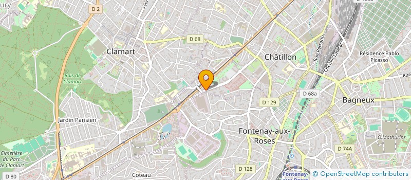 localisation de l'entreprise MADAME MARIE BRUNET  CHATILLON