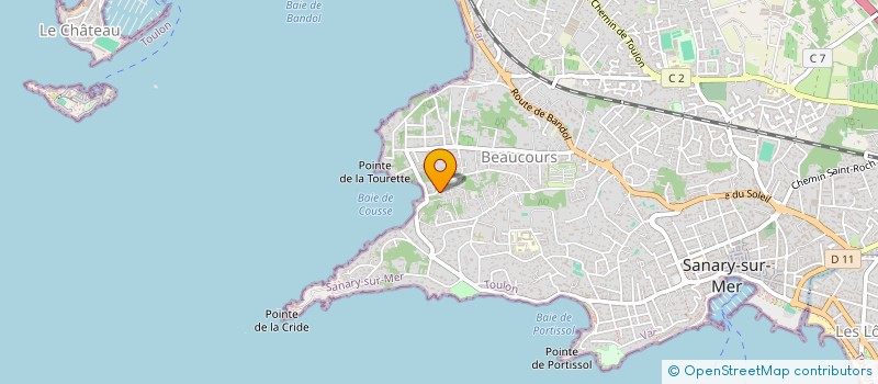 localisation de l'entreprise MADAME MARIE BRUNETEAU à SANARY-SUR-MER