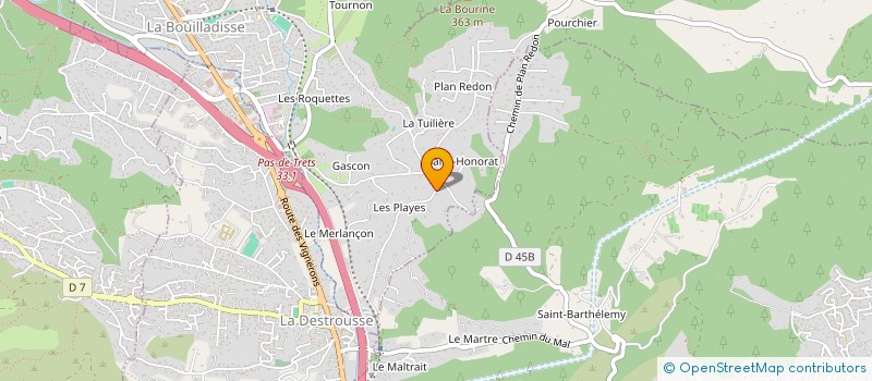 localisation de l'entreprise MADAME MARIE BRUNO  LA BOUILLADISSE