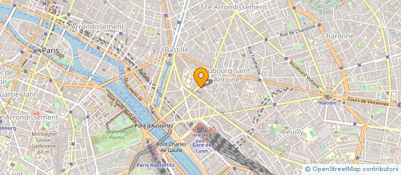 localisation de l'entreprise MADAME MARIE BRUNTON DARGENT  PARIS