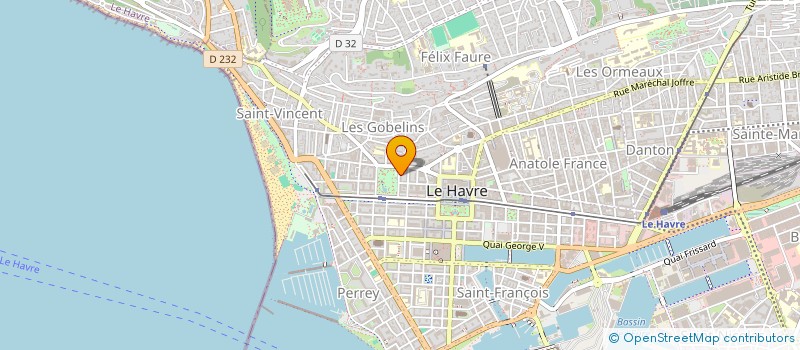 localisation de l'entreprise MADAME MARIE BUCOURT à LE HAVRE