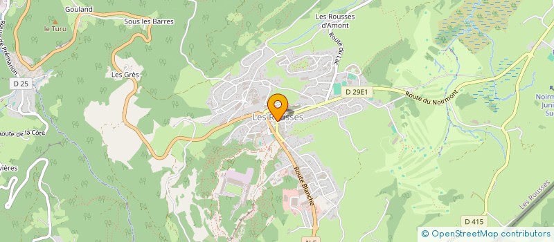 localisation de l'entreprise MADAME MARIE BUFFARD  LES ROUSSES