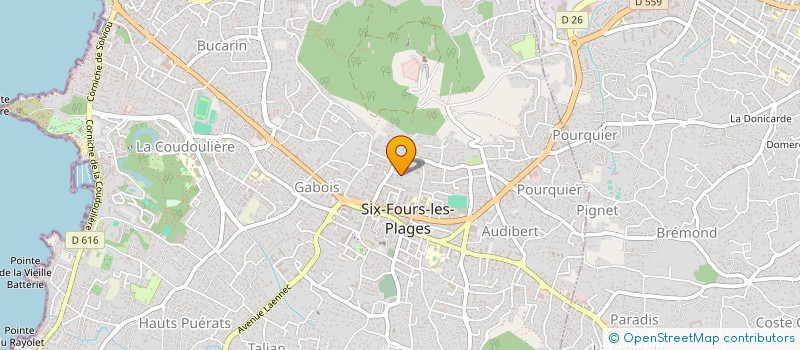 localisation de l'entreprise MADAME MARIE BUISSET à SIX-FOURS-LES-PLAGES