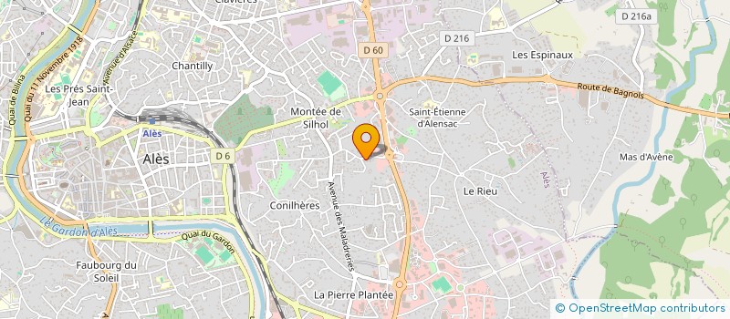 localisation de l'entreprise MADAME MARIE BUISSON à ALES