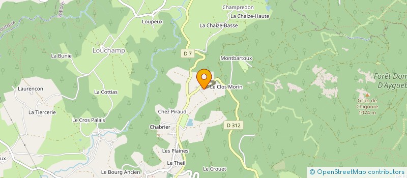 localisation de l'entreprise MADAME MARIE BUISSON  VOLLORE-VILLE