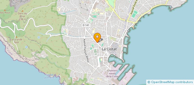 localisation de l'entreprise MADAME MARIE BULLONES  LA CIOTAT