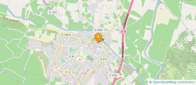 localisation de l'entreprise MADAME MARIE BULLONI  PEZENAS