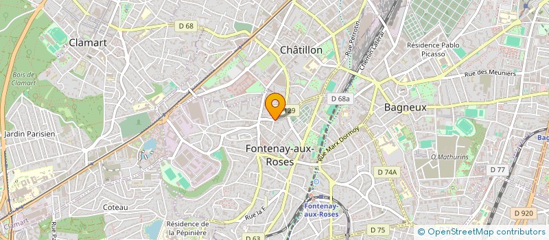 localisation de l'entreprise MADAME MARIE BURDIAT à FONTENAY-AUX-ROSES