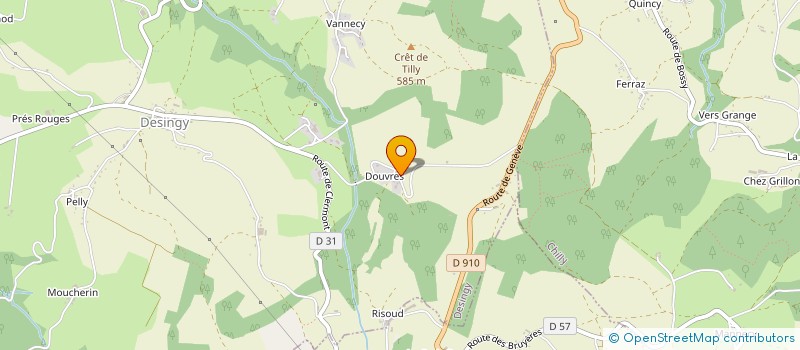 localisation de l'entreprise MADAME MARIE BURNET  DESINGY