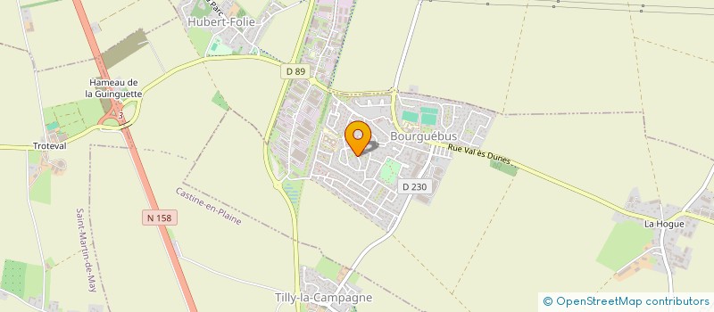 localisation de l'entreprise MADAME MARIE BURRI  BOURGUEBUS