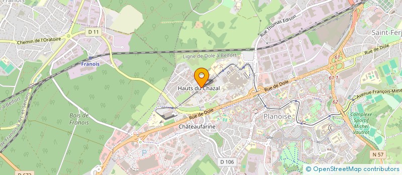 localisation de l'entreprise MADAME MARIE BUTTET  BESANCON