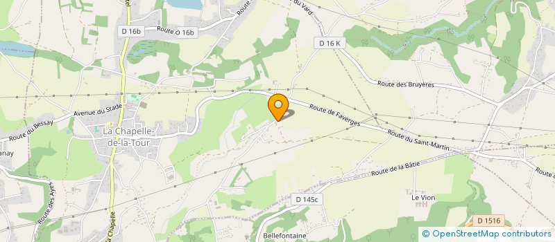 localisation de l'entreprise MADAME MARIE BUTTIN  LA CHAPELLE-DE-LA-TOUR