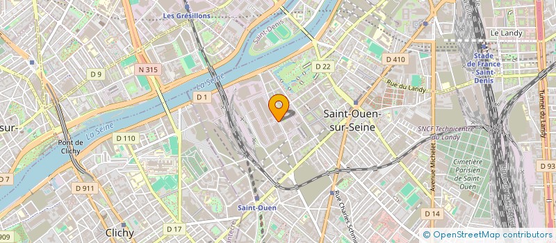 localisation de l'entreprise MADAME MARIE-C TRILLAUD à SAINT-OUEN-SUR-SEINE