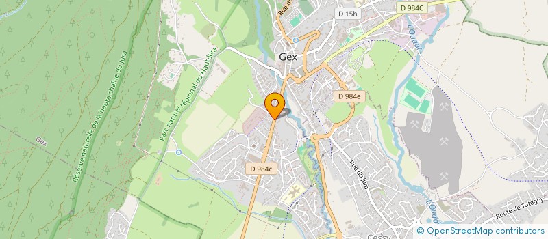 localisation de l'entreprise MADAME MARIE CABANES  GEX