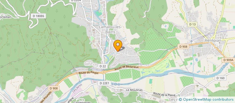 localisation de l'entreprise MADAME MARIE CABANES  LAMALOU-LES-BAINS