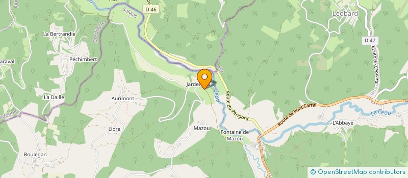 localisation de l'entreprise MADAME MARIE CABRIE  SALVIAC