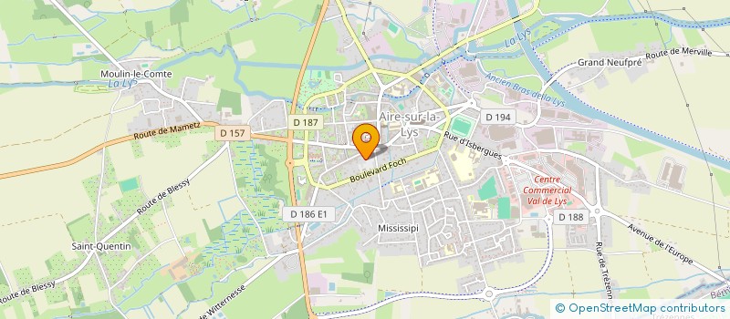 localisation de l'entreprise MADAME MARIE CADART à AIRE-SUR-LA-LYS
