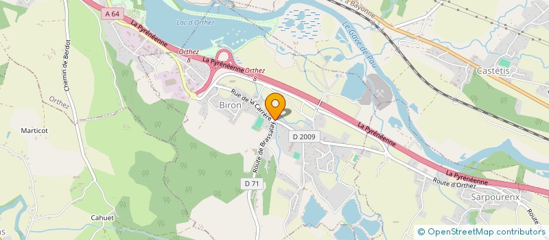 localisation de l'entreprise MADAME MARIE CADILLAC  BIRON