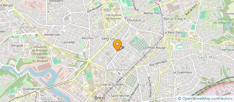 localisation de l'entreprise MADAME MARIE CADOUR à BREST