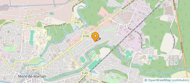 localisation de l'entreprise MADAME MARIE CAILLET  MONT-DE-MARSAN