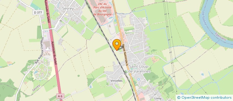 localisation de l'entreprise MADAME MARIE CALARD  SAINT-LOUP-DE-VARENNES