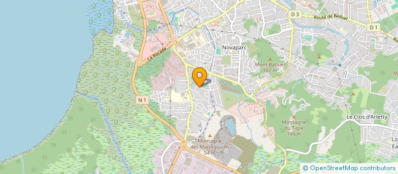 localisation de l'entreprise MADAME MARIE-CALINE GEORGES  CAYENNE