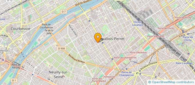 localisation de l'entreprise MADAME MARIE CALMET à LEVALLOIS-PERRET