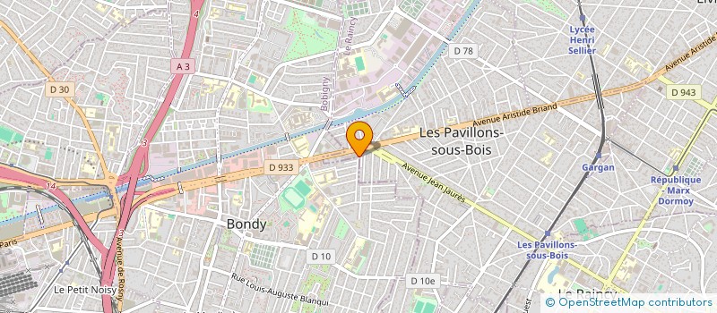 localisation de l'entreprise MADAME MARIE CALONEGO  BONDY