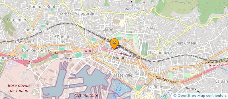 localisation de l'entreprise MADAME MARIE CALVI  TOULON