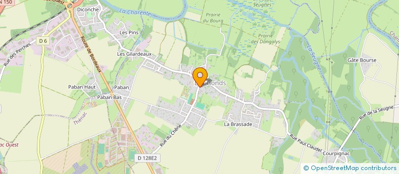 localisation de l'entreprise MADAME MARIE-CAMILLE GRENOT  LES GONDS