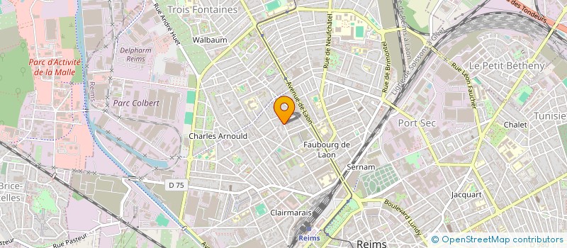 localisation de l'entreprise MADAME MARIE-CAMILLE PAILLARD  REIMS