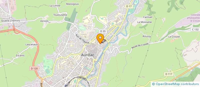 localisation de l'entreprise MADAME MARIE CAMPERGUE à AURILLAC